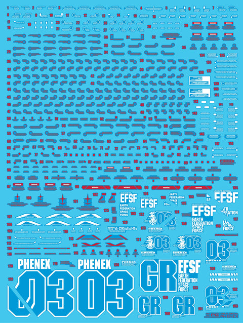 Delpi Water Decal (ดิแคลน้ำ) PG Unicorn Phenex Gundam (Delpi Custom) Delpi Decal
