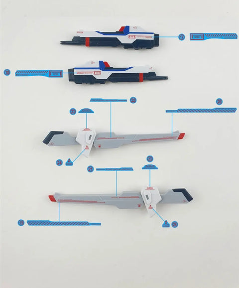 Delpi Water Decal (ดิแคลน้ำ) HG Mighty Strike Freedom Gundam Delpi Decal