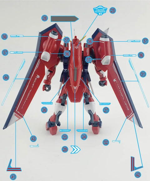 Delpi Water Decal (ดิแคลน้ำ) HG Immortal Justice Gundam Delpi Decal