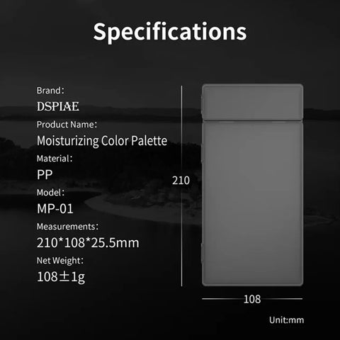 Moisturizing Color Palette By DSPIAE ถาดผสมสีแบบเปียก สำหรับสีน้ำ / ดีคอลน้ำ Dspiae