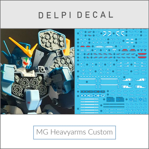 Delpi Water Decal (ดิแคลน้ำ) MG Heavyarms Custom Delpi Decal