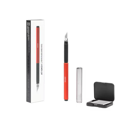 Aluminium Alloy Hobby Knife By DSPIAE มีดอาร์ทไนฟ์ ด้ามอลูมิเนียม พร้อมใบมีด รุ่น AT-DK Dspiae