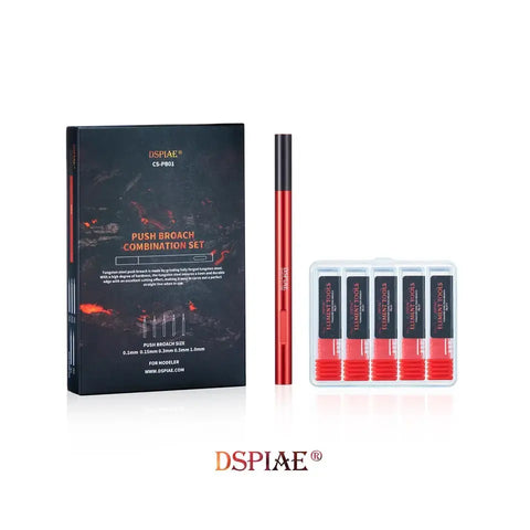 Broach Combo Set By DSPIAE ชุดมีดเดินลายด้ามอลูมิเนียม พร้อมใบมีด Dspiae