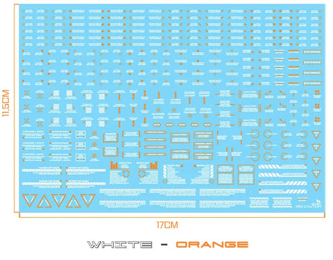 Delpi Water Decal (ดิแคลน้ำ) 1/60 Mechanical Caution Delpi Decal