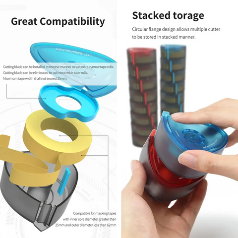 Masking Tape Cutter By DSPIAE ตลับตัดเทปบังพ่น Dspiae