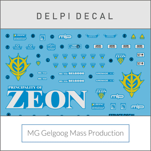 Delpi Water Decal (ดิแคลน้ำ) MG Gelgoog Mass Production Delpi Decal