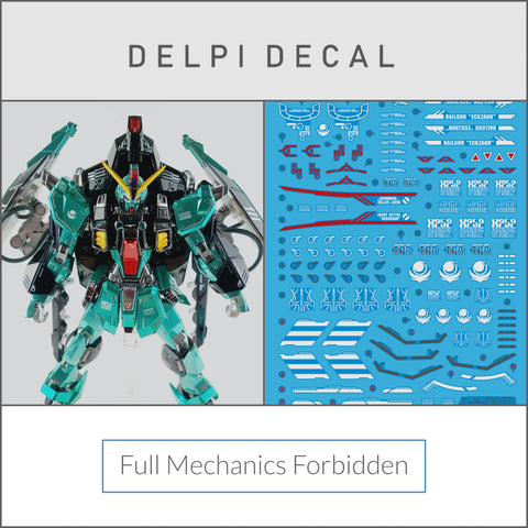 Delpi Water Decal (ดิแคลน้ำ) FM Forbidden Gundam Delpi Decal