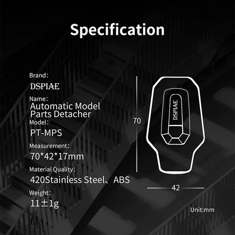 Automatic Model Parts Detacher By DSPIAE อุปกรณ์แยกชิ้นส่วนโมเดลพลาสติก Dspiae