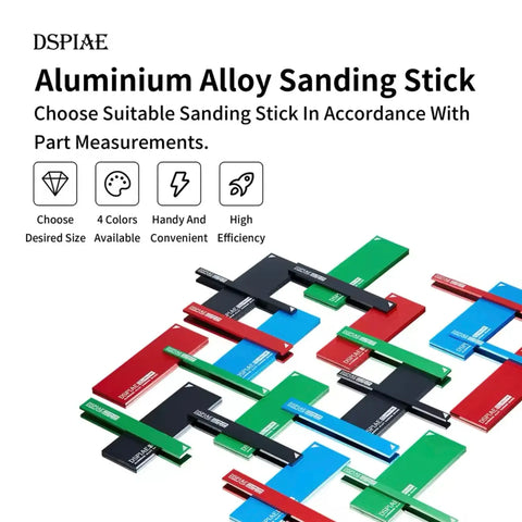 Aluminium Alloy Sanding Stick By DSPIAE แท่งอลูมิเนียม สำหรับกระดาษทราย Dspiae