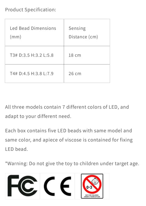 Wireless LED Bead (มี 5 ชิ้น) By LBASE ไฟ LED ไร้สาย LBASE