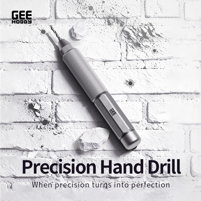 GEEHOBBY ชุดสว่านมืออลูมิเนียม พร้อมดอกสว่าน 1.0-1.4 สำหรับกันพลา/โมเดล Precision Hand Drill GEEHOBBY