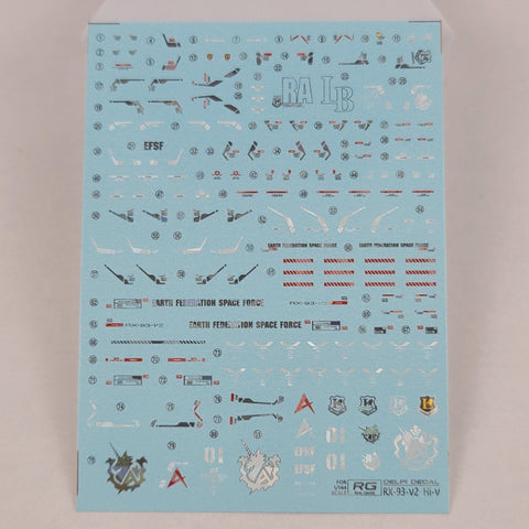 Delpi Decal (ดีคอลน้ำ) RG RX-93-2 Hi-V Delpi Decal
