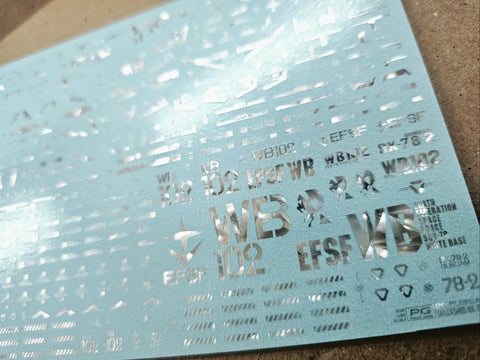 Delpi Decal (ดีคอลน้ำ) PG Unleashed RX-78-2 Delpi Decal