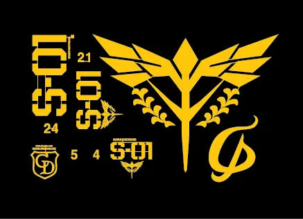 Delpi Decal (สติกเกอร์โลหะ) RG Sazabi (Shield Only) (Gold) Delpi Decal
