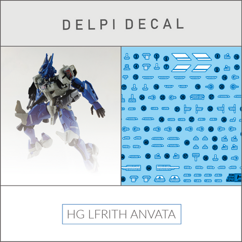 Delpi Decal (ดีคอลน้ำ) HG LFRITH ANVATA Delpi Decal