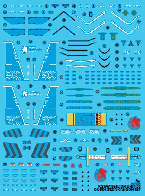 Delpi Water Decal (ดิแคลน้ำ) RG Evangelion Unit-00 DX Delpi Decal