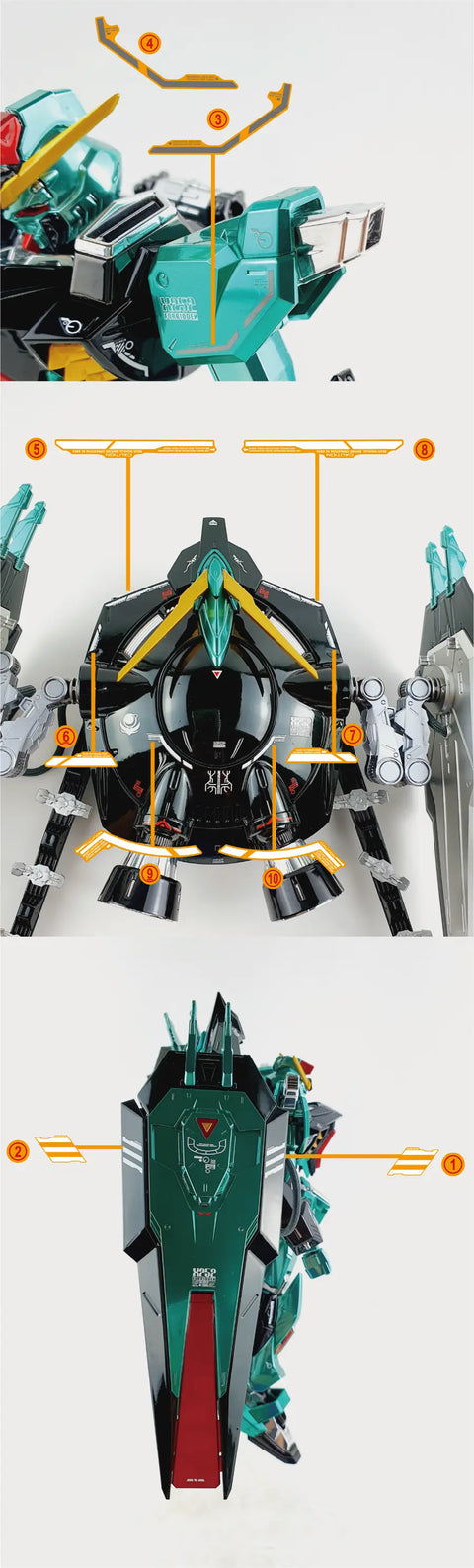Delpi Water Decal (ดิแคลน้ำ) FM Forbidden Gundam Delpi Decal