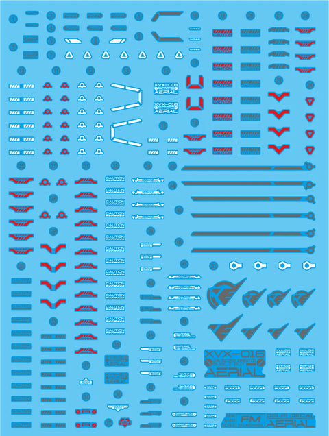 Delpi Water Decal (ดิแคลน้ำ) FM Aerial Gundam Delpi Decal