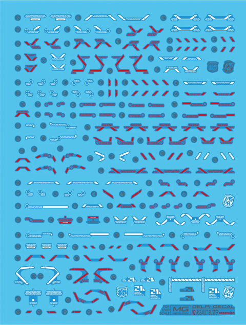 Delpi Water Decal (ดิแคลน้ำ) MG Victory Two Assault Buster Expansion Gundam Delpi Decal