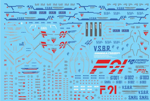 Delpi Water Decal (ดิแคลน้ำ) MG F91 Gundam Delpi Decal