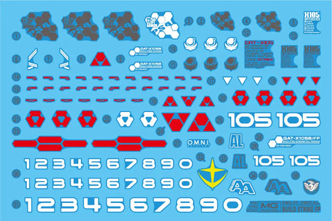 Delpi Water Decal (ดิแคลน้ำ) MG Build Strike Gundam Delpi Decal