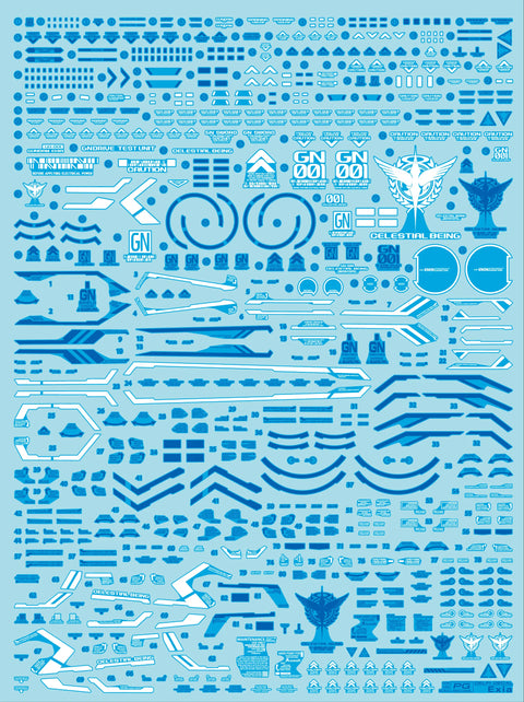 Delpi Water Decal (ดิแคลน้ำ) PG EXIA Gundam Delpi Decal