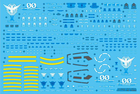 Delpi Water Decal (ดิแคลน้ำ) PG OO Raiser Gundam Delpi Decal