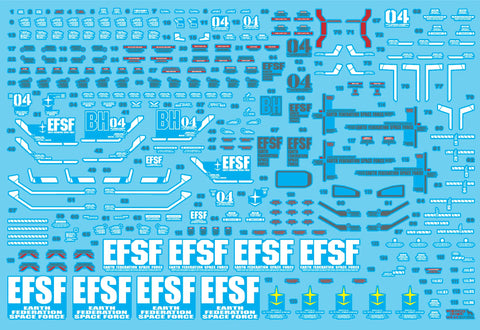Delpi Water Decal (ดิแคลน้ำ) MG FA-78 Full Armor Ver.Ka Gundam Delpi Decal