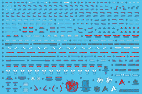 Delpi Water Decal (ดิแคลน้ำ) MG RX-93-2 Hi-V Ver.Ka Gundam Delpi Decal