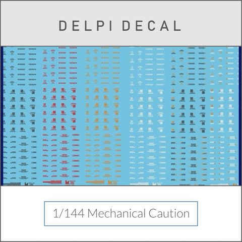 Delpi Water Decal (ดิแคลน้ำ) 1/144 Mechanical Caution Delpi Decal