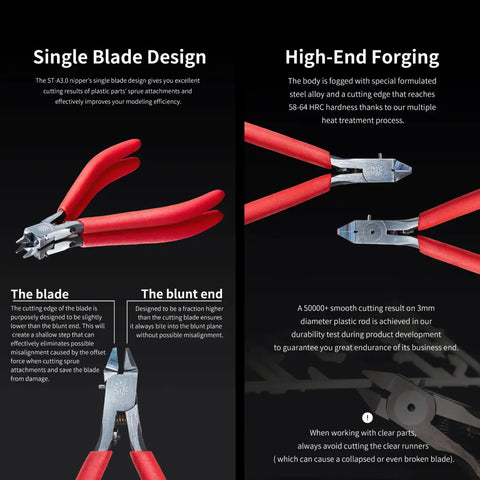 ST-A 3.0 Single Blade Nipper By DSPIAE คีมตัดโมเดลพลาสติก คมมีดเดี่ยว Dspiae