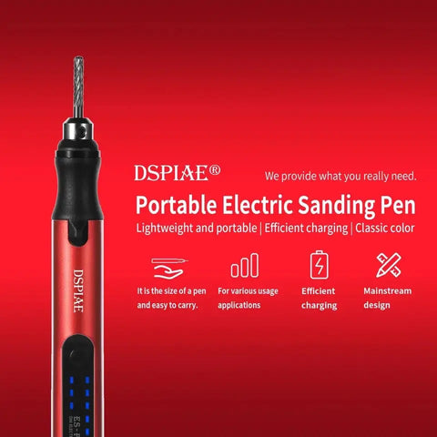 Portable Electric Sanding Pen By DSPIAE เครื่องขัด/เจียร ไฟฟ้าไร้สาย อเนกประสงค์ Dspiae