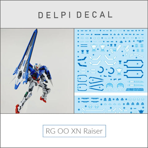 Delpi Water Decal (ดิแคลน้ำ) RG OO XN Raiser Gundam Delpi Decal