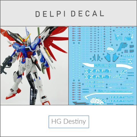 Delpi Water Decal (ดิแคลน้ำ) HG Destiny Gundam Delpi Decal