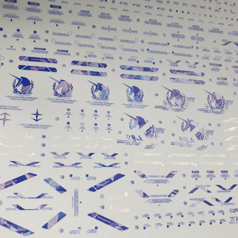 Delpi Water Decal (ดิแคลน้ำ) PG Unicorn Perfectibility Gundam Delpi Decal