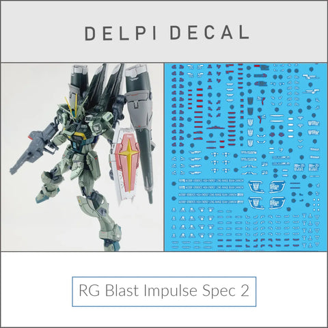 (มีตำหนิ) Delpi Water Decal (ดิแคลน้ำ) RG Blast Impulse Spec 2 Delpi Decal