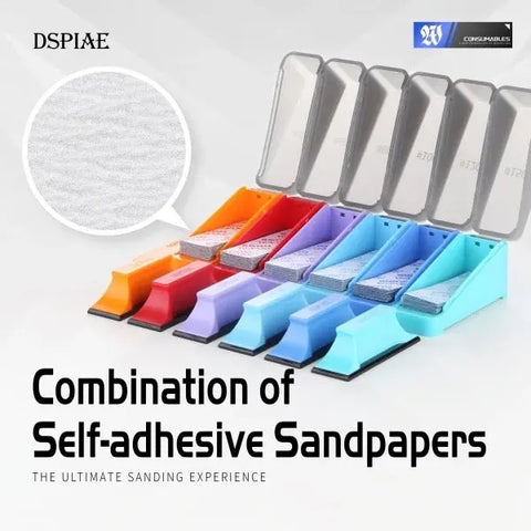 Combination of Self-adhesive Sandpaper By DSPIAE กระดาษทรายพร้อมด้ามจับ Dspiae