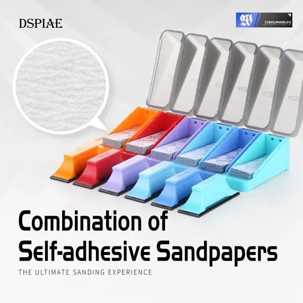 Combination of Self-adhesive Sandpaper By DSPIAE กระดาษทรายพร้อมด้ามจับ Dspiae