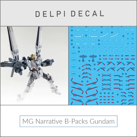 Delpi Water Decal (ดิแคลน้ำ) MG Narrative B-Packs Ver.Ka Gundam Delpi Decal