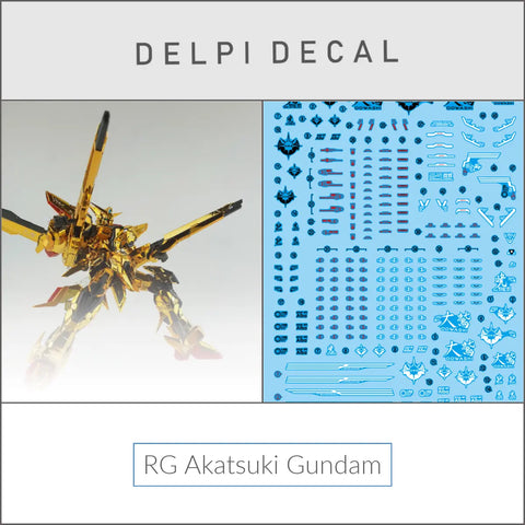 Delpi Water Decal (ดิแคลน้ำ) RG Akatsuki Gundam Delpi Decal