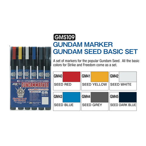 GUNDAM MARKER SET By MR.HOBBY ปากกามาร์กเกอร์ แบบชุดรวม MR.HOBBY