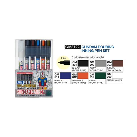 GUNDAM MARKER SET By MR.HOBBY ปากกามาร์กเกอร์ แบบชุดรวม