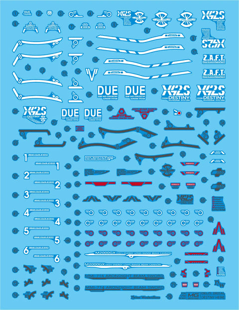 Delpi Decal (ดีคอลน้ำ) MG Destiny Heine Delpi Decal