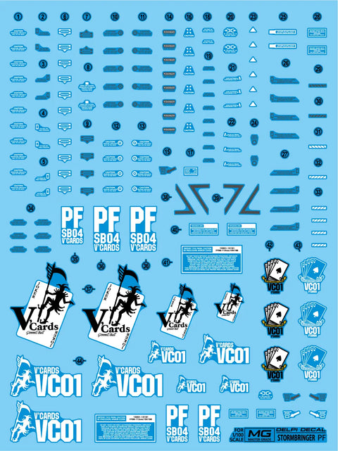 Delpi Decal (ดีคอลน้ำ) MG Storm Bringer PF Delpi Decal