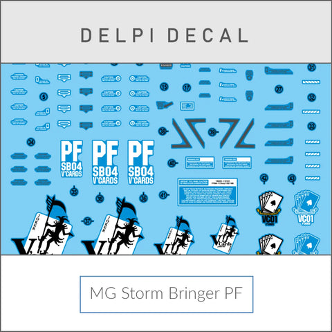 Delpi Decal (ดีคอลน้ำ) MG Storm Bringer PF Delpi Decal