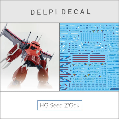Delpi Decal (ดีคอลน้ำ) HG Seed Z’Gok Delpi Decal