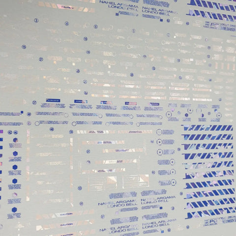 Delpi Water Decal (ดิแคลน้ำ) PG Unicorn Perfectibility Gundam Delpi Decal