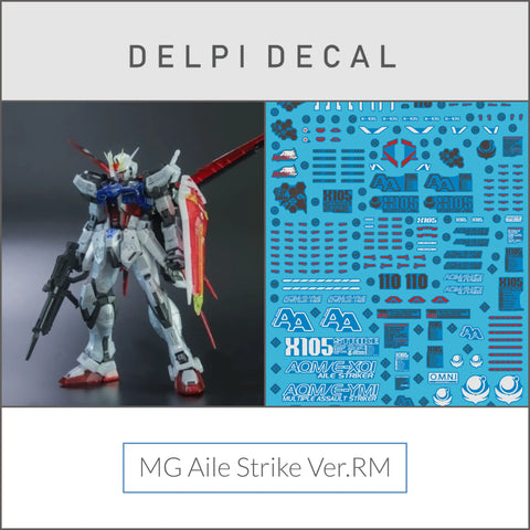 Delpi Water Decal (ดิแคลน้ำ) MG Aile Strike Ver. RM Gundam Delpi Decal