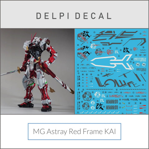 Delpi Water Decal (ดิแคลน้ำ) MG Astray Red Frame KAI Gundam Delpi Decal