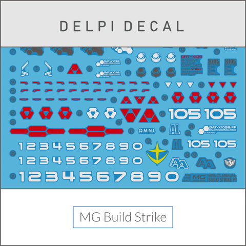 Delpi Water Decal (ดิแคลน้ำ) MG Build Strike Gundam Delpi Decal